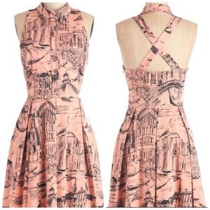 Venice Print Shirt Dress